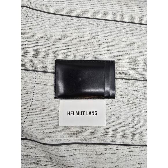 Helmut Lang Cardholder Wallet Black Leather - Picture 1 of 5